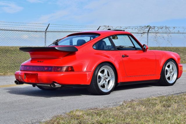 1991 Red Porsche 911 Coupe