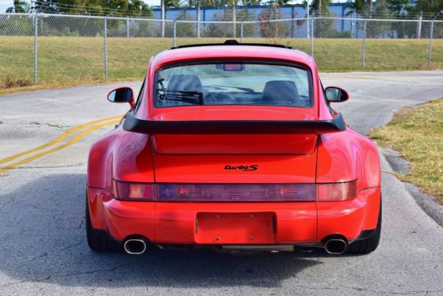 1991 Red Porsche 911 Coupe