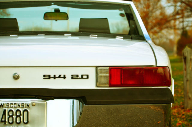 1973 White Porsche 914 Coupe