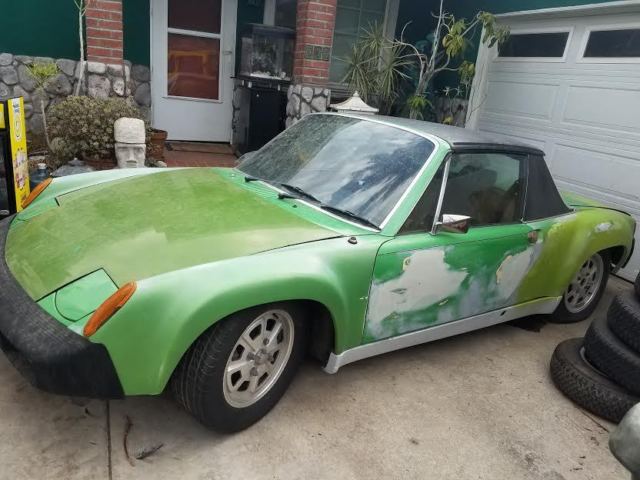 1976 Green Porsche 914 Convertible