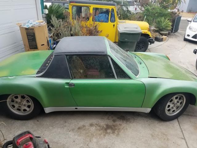1976 Green Porsche 914 Convertible