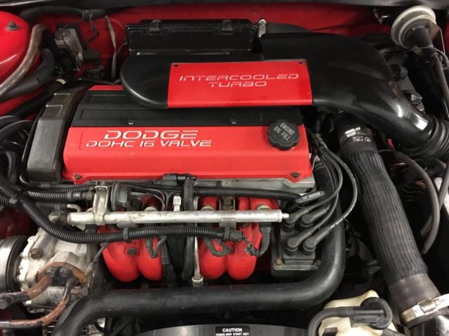 1992 Red Dodge Daytona Hatchback