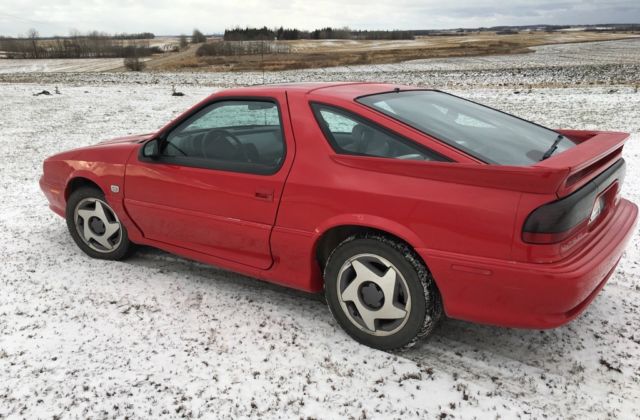 1992 Red Dodge Daytona Hatchback