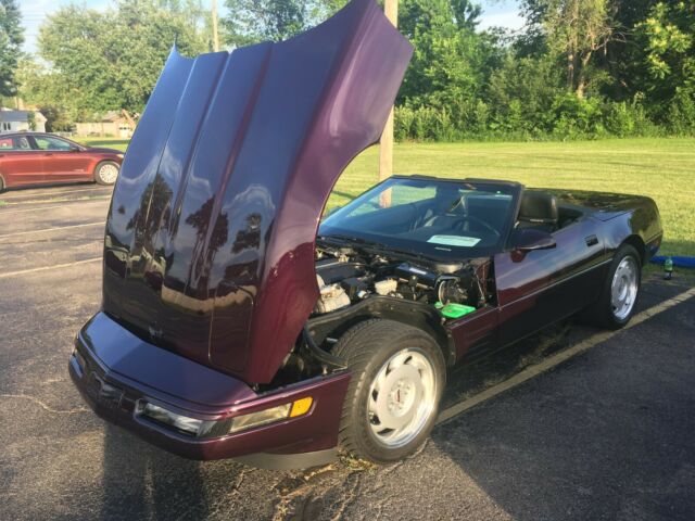 1992 Purple Chevrolet Corvette Convertible