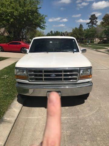 1992 White Ford F-150