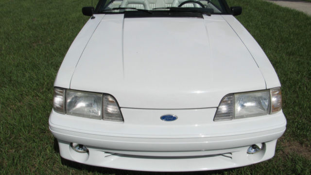 1992 White Ford Mustang Convertible