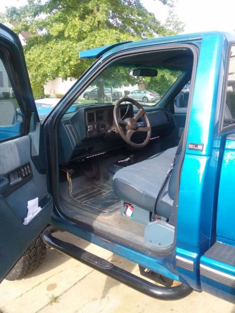1992 Blue GMC Sierra 1500 Standard Cab Pickup