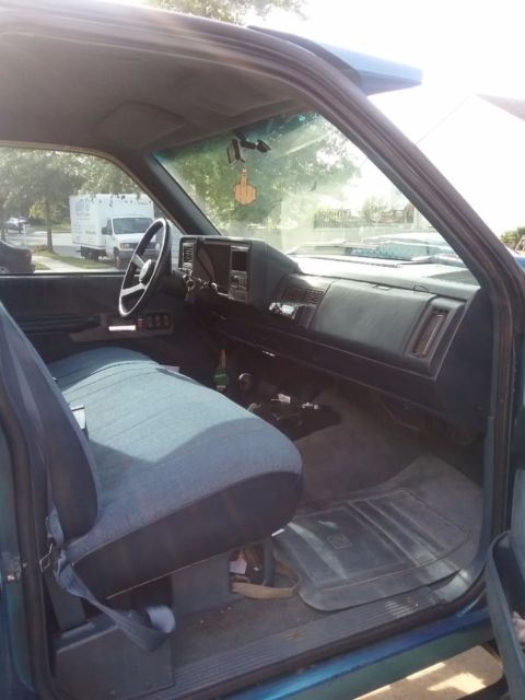 1992 Blue GMC Sierra 1500 Standard Cab Pickup