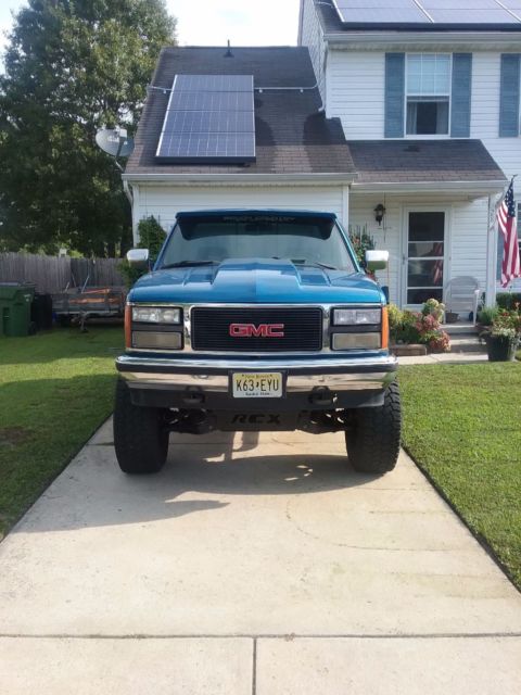 1992 Blue GMC Sierra 1500 Standard Cab Pickup