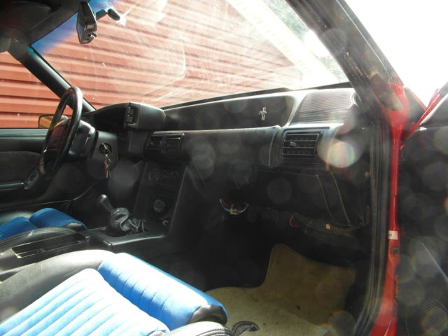 1992 Red Ford Mustang
