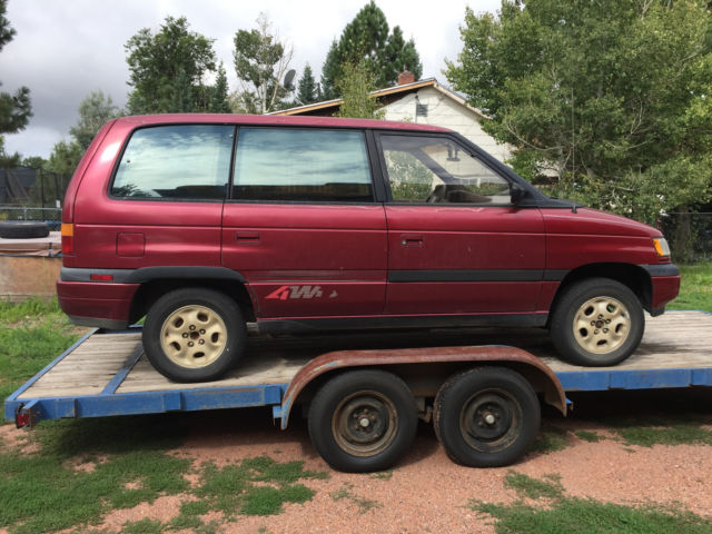 1992 Burgundy Mazda MPV Standard Passenger Van