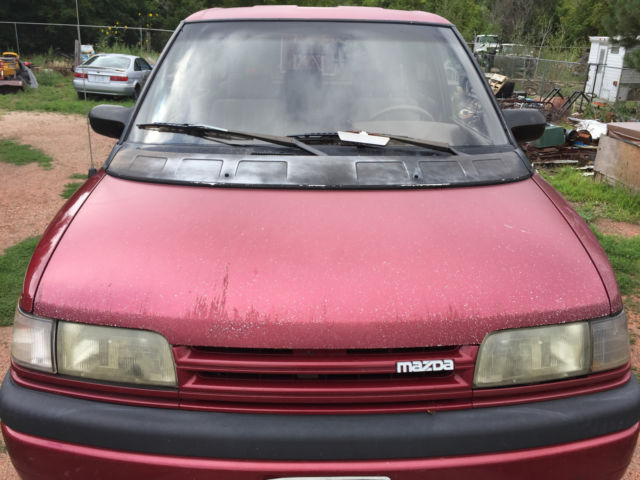 1992 Burgundy Mazda MPV Standard Passenger Van