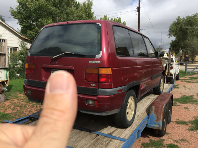 1992 Burgundy Mazda MPV Standard Passenger Van