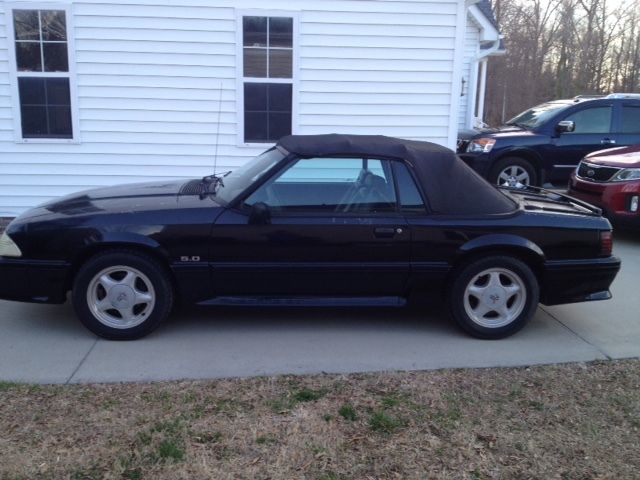 1992 Black Ford Mustang Convertible