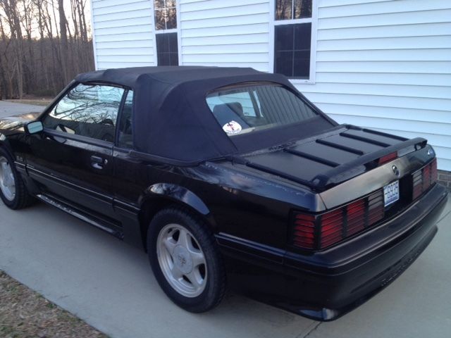 1992 Black Ford Mustang Convertible