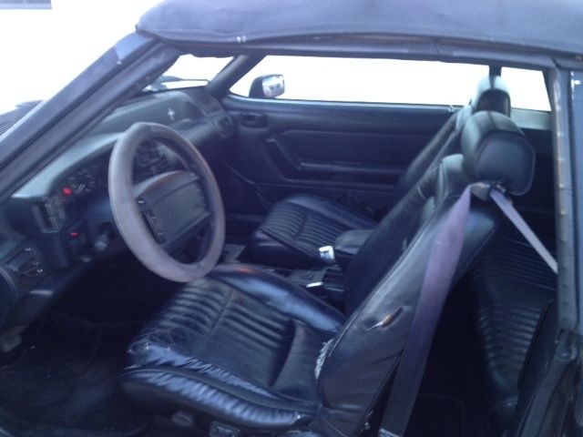 1992 Black Ford Mustang Convertible