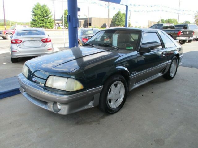 1992 Green Ford Mustang Hatchback
