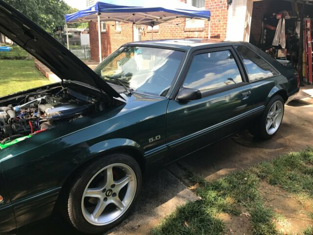 1992 Green Ford Mustang Hatchback