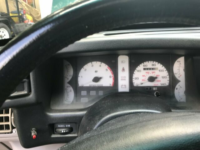 1992 Green Ford Mustang Hatchback