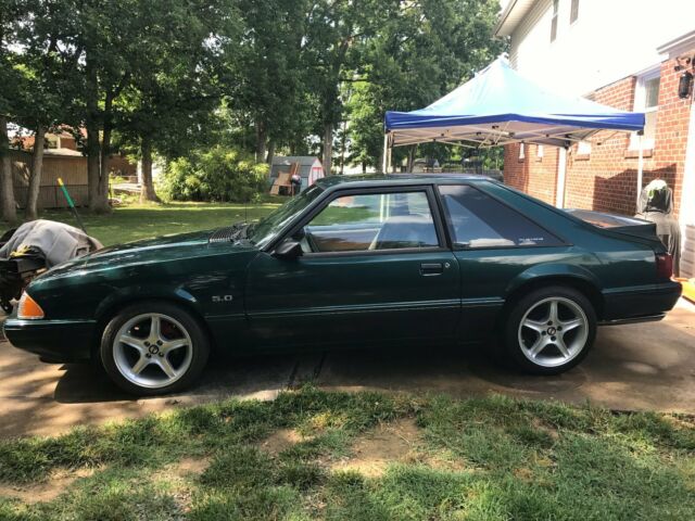 1992 Green Ford Mustang Hatchback
