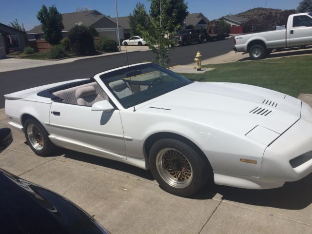 1992 White Pontiac Trans Am Convertible