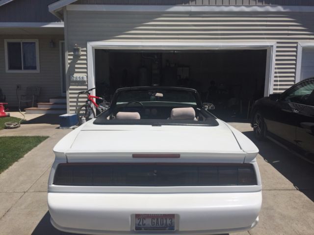 1992 White Pontiac Trans Am Convertible