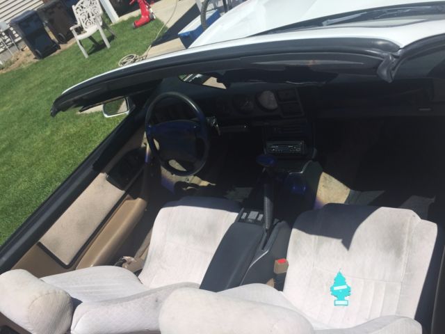 1992 White Pontiac Trans Am Convertible