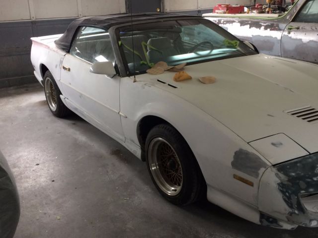 1992 White Pontiac Trans Am Convertible
