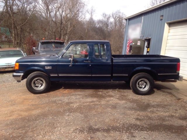 1988 Blue Ford F-150 Extended Cab Pickup