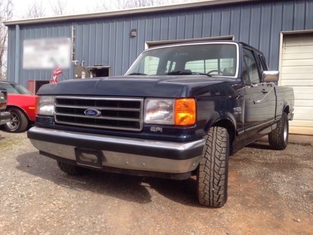 1988 Blue Ford F-150 Extended Cab Pickup