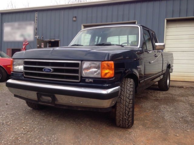 1988 Blue Ford F-150 Extended Cab Pickup
