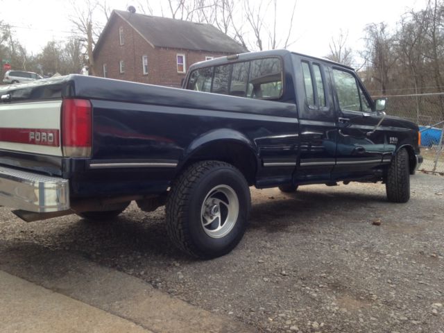 1988 Blue Ford F-150 Extended Cab Pickup