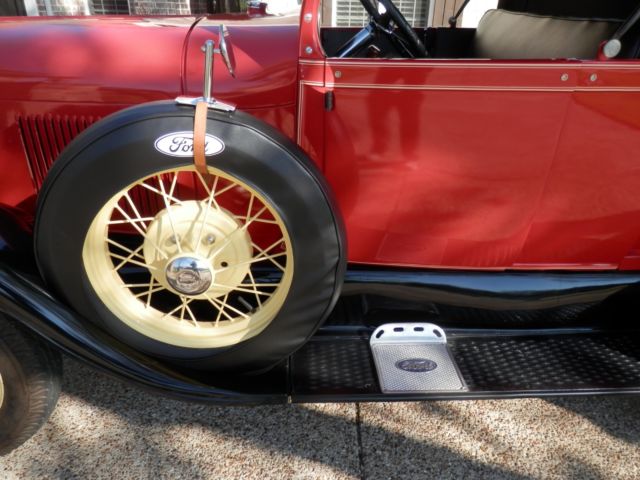 1929 Red Ford Model A Standard Cab Pickup