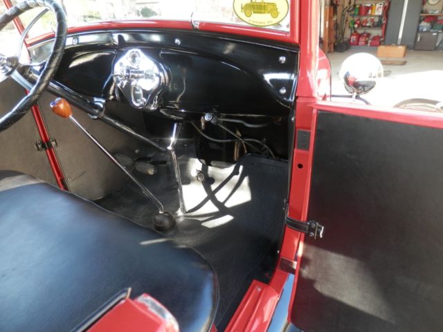 1929 Red Ford Model A Standard Cab Pickup