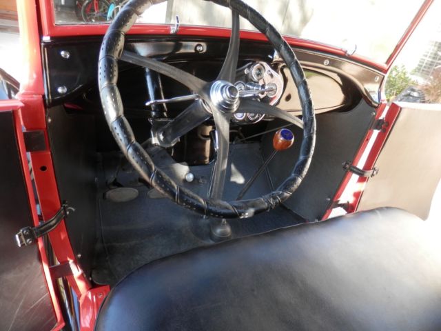 1929 Red Ford Model A Standard Cab Pickup