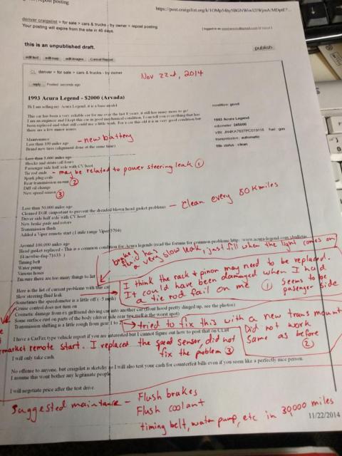 1993 Gray Acura Legend Coupe