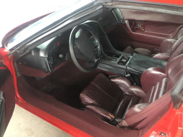 1993 Red Chevrolet Corvette