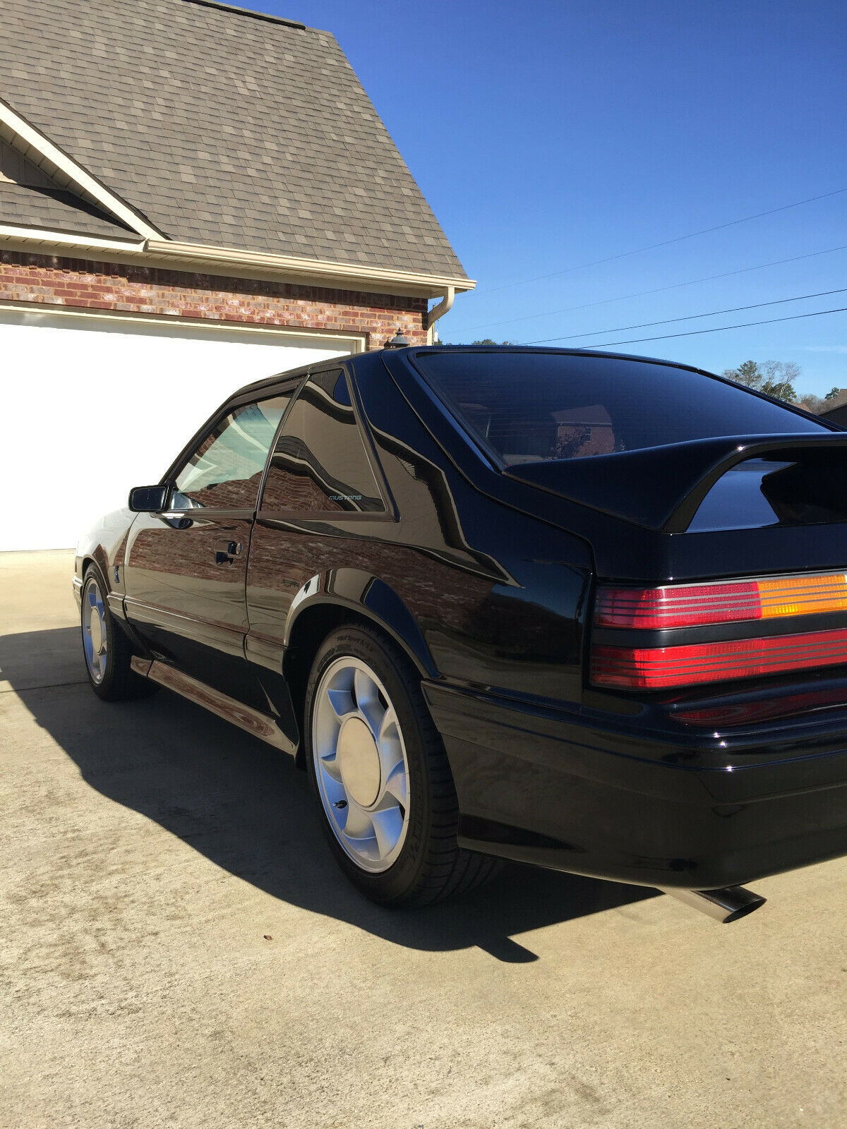 1991 Black Ford Mustang Hatchback