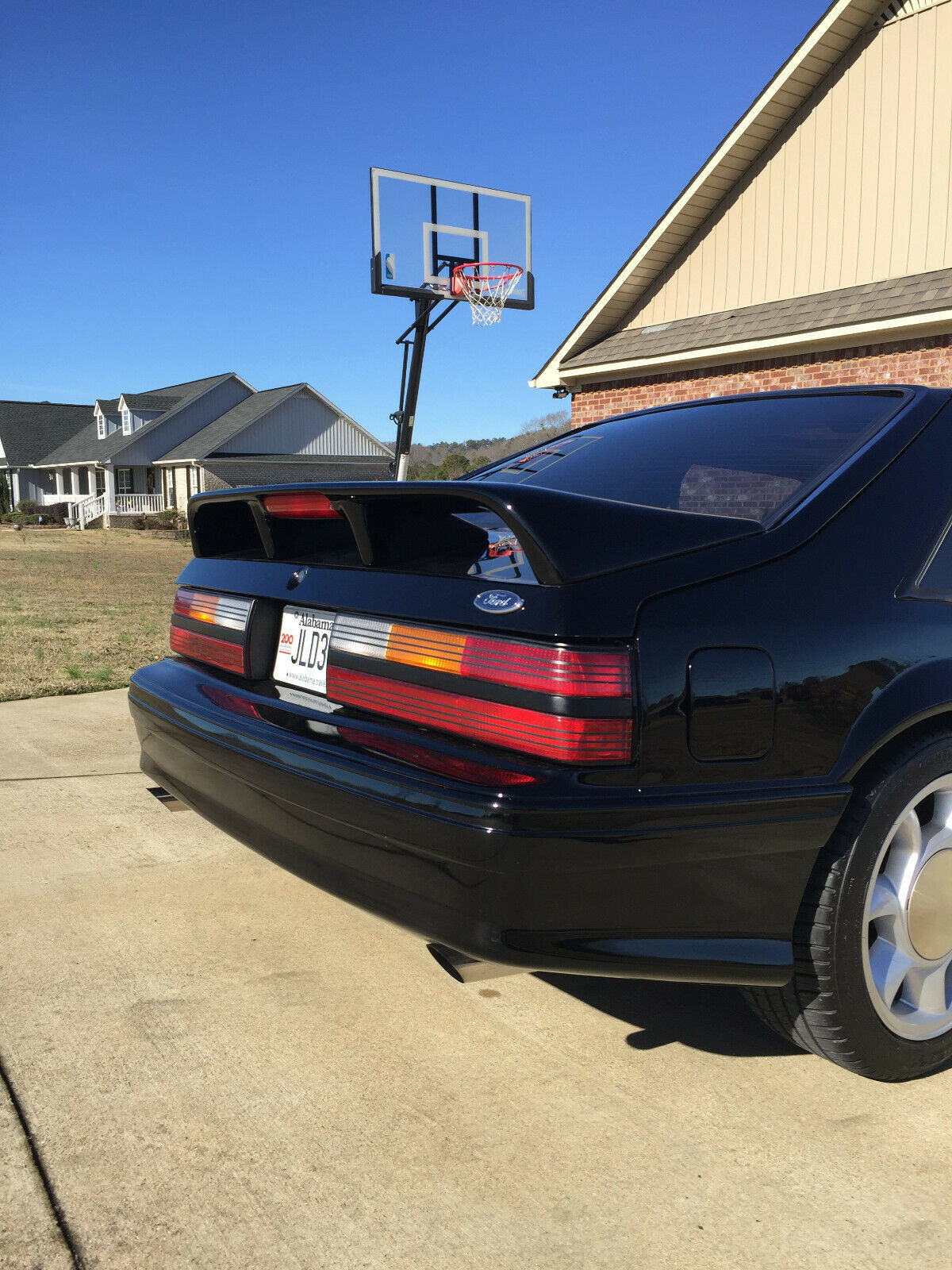 1991 Black Ford Mustang Hatchback