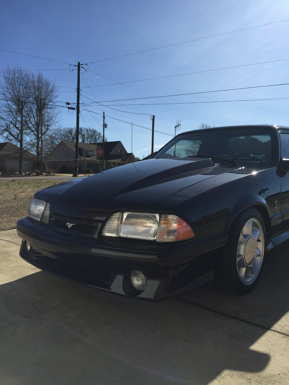 1991 Black Ford Mustang Hatchback