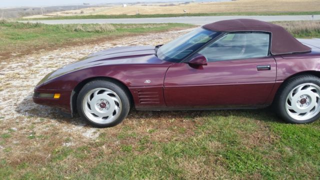 1993 Ruby Red Chevrolet Corvette Convertible