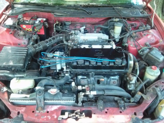 1993 Red Honda Del Sol Coupe