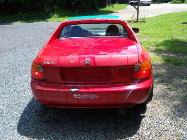 1993 Red Honda Del Sol Coupe