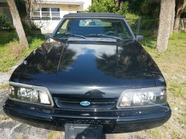 1993 Black Ford Mustang Convertible