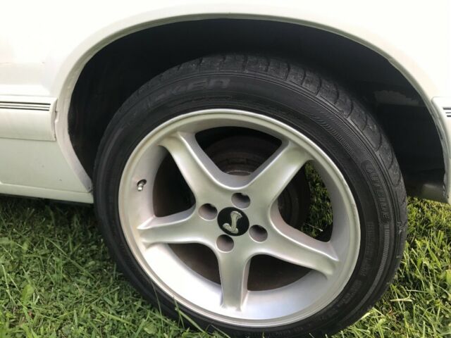 1993 White Ford Mustang Convertible