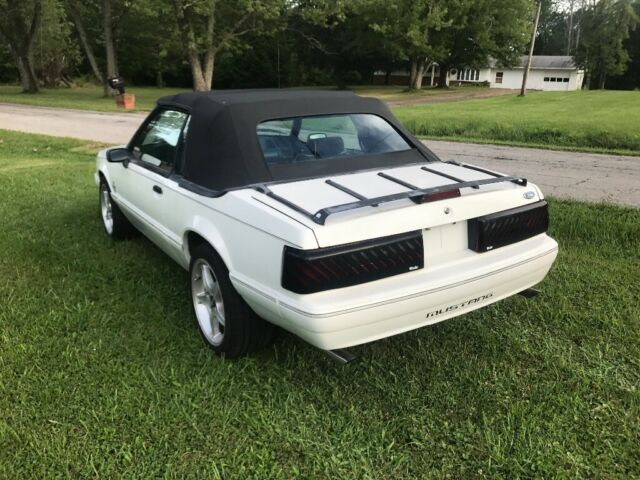 1993 White Ford Mustang Convertible