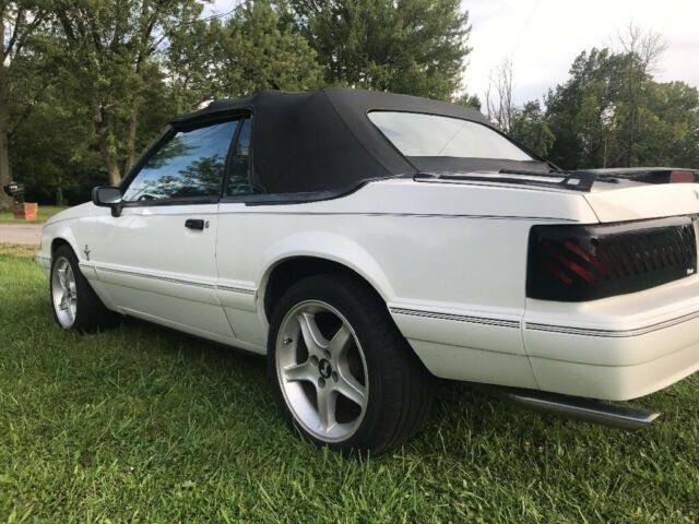 1993 White Ford Mustang Convertible