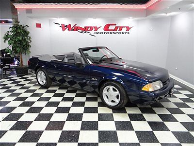 1993 Royal Blue Metallic Ford Mustang Convertible