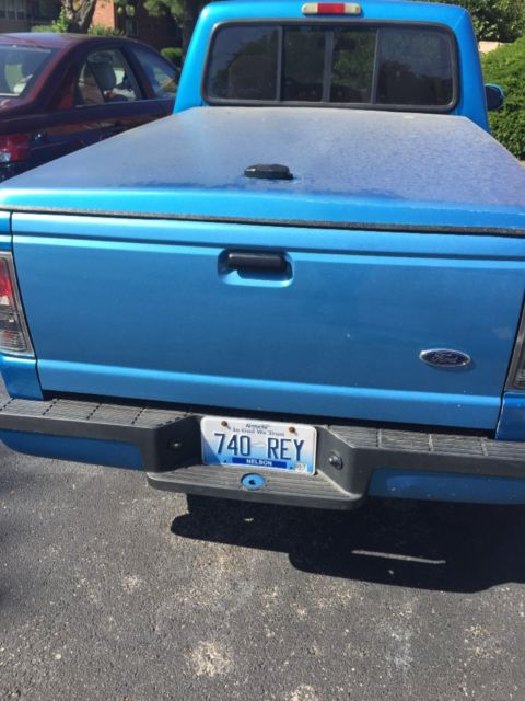 1993 Blue Ford Ranger Standard Cab Pickup