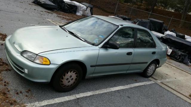1993 Green Honda Civic Sedan